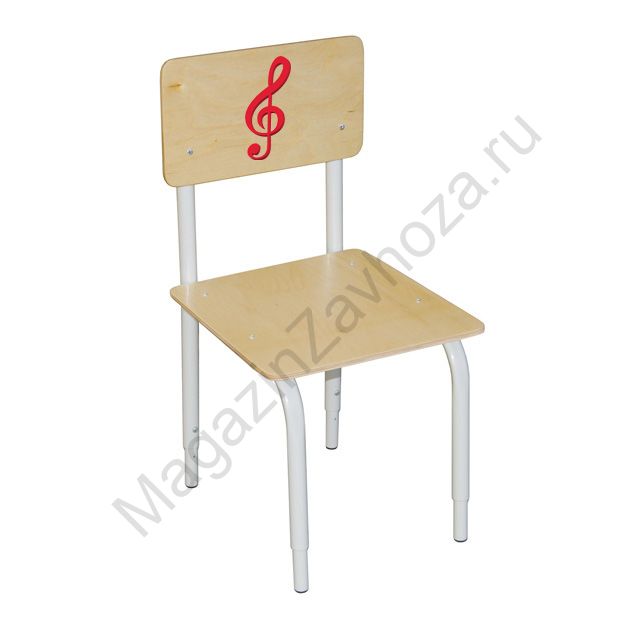 СТУЛ ДЕТСКИЙ НА МЕТАЛЛОКАРКАСЕ РЕГ. 2 ( СКР. КЛ. КРАСНЫЙ )