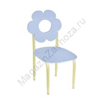СТУЛ ДЕТСКИЙ НА М/К РЕГУЛИРУЕМЫЙ 2 МДФ ЦВЕТОК (КОРОЛЕВСКИЙ ГОЛУБОЙ)
