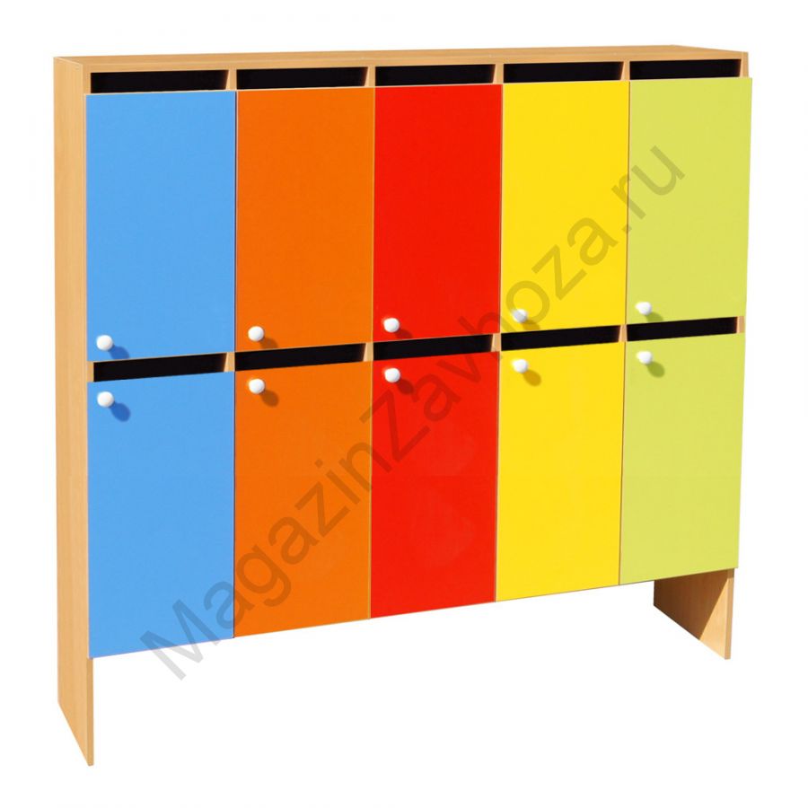 ШКАФ ДВУХЪЯРУСНЫЙ ШНД-6 (ЛДСП) 10 СЕКЦИЙ