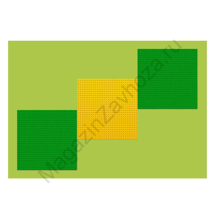 ИГРОВОЕ ПОЛЕ ДЛЯ МНОГОФУНКЦИОНАЛЬНОГО СТОЛА ЛЕГО 3 секции