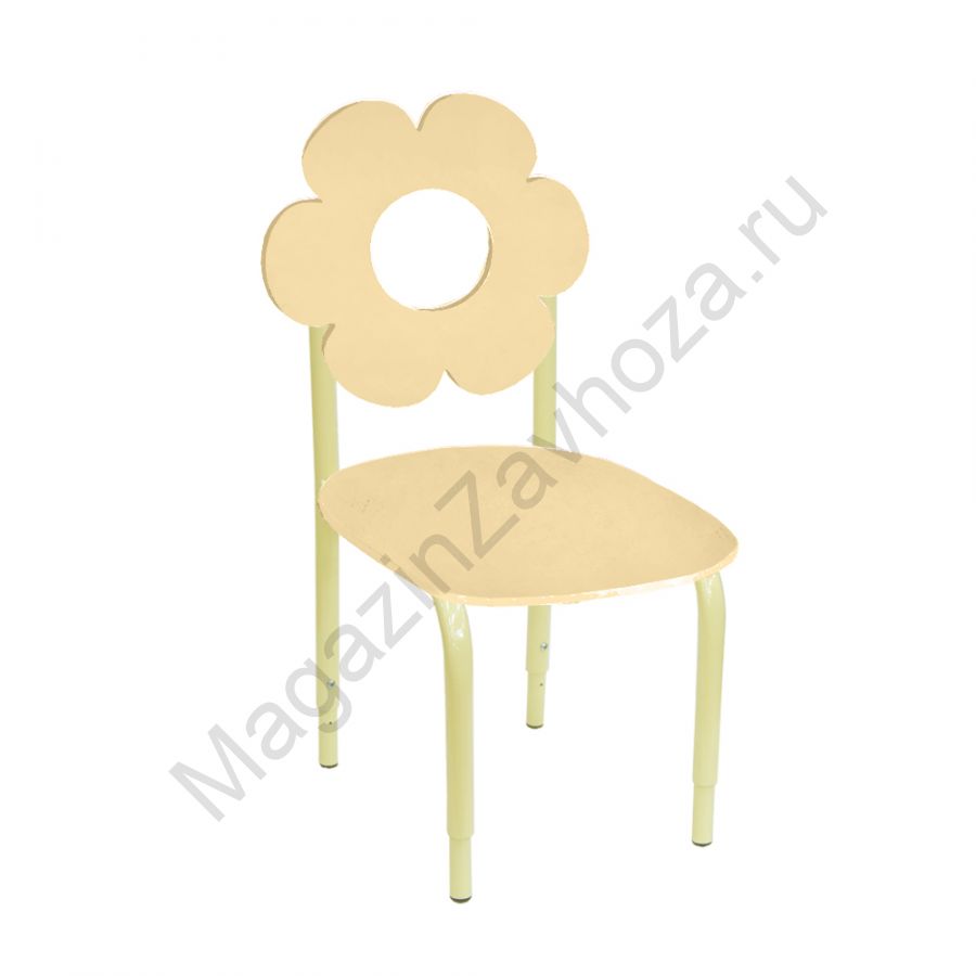 СТУЛ ДЕТСКИЙ НА М/К РЕГУЛИРУЕМЫЙ 2 МДФ ЦВЕТОК (БЕЖЕВЫЙ)