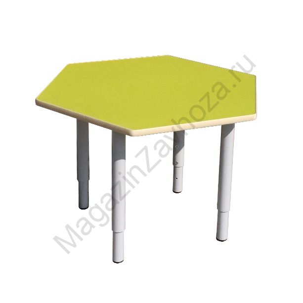 СТОЛ ДЕТСКИЙ МДФ РЕГУЛИРУЕМЫЙ 30 Шестигранный