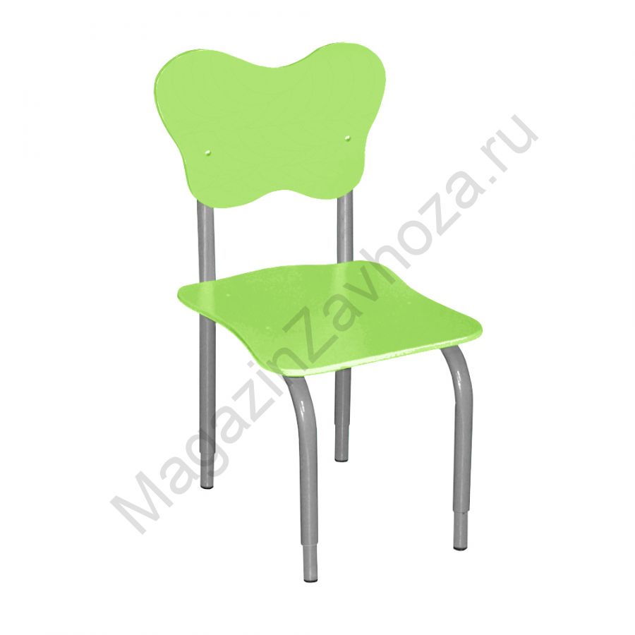 СТУЛ НА М/К РЕГУЛИРУЕМЫЙ 2 МДФ ФИГУРНЫЙ (ЛАЙМ)