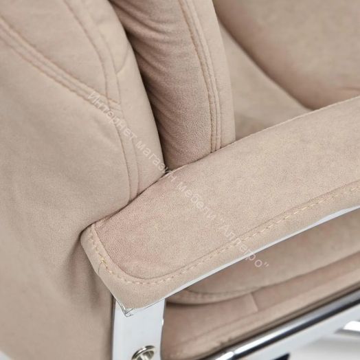 Кресло SOFTY LUX флок, бежевый, 7