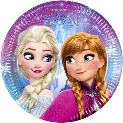 Тарелки малые Frozen Северное Сияние 20 см, 8 шт