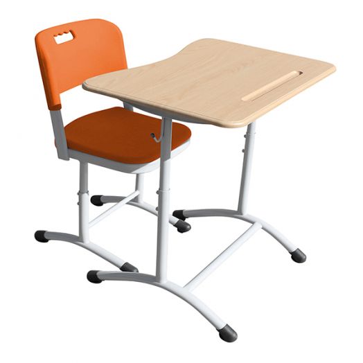 ИНК-114 Комплект ученической мебели одноместный (Стол МДФ и стул ИНС-1-4)