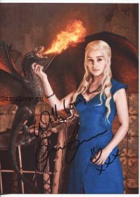 Автограф: Эмилия Кларк. Игра престолов / Game of Thrones