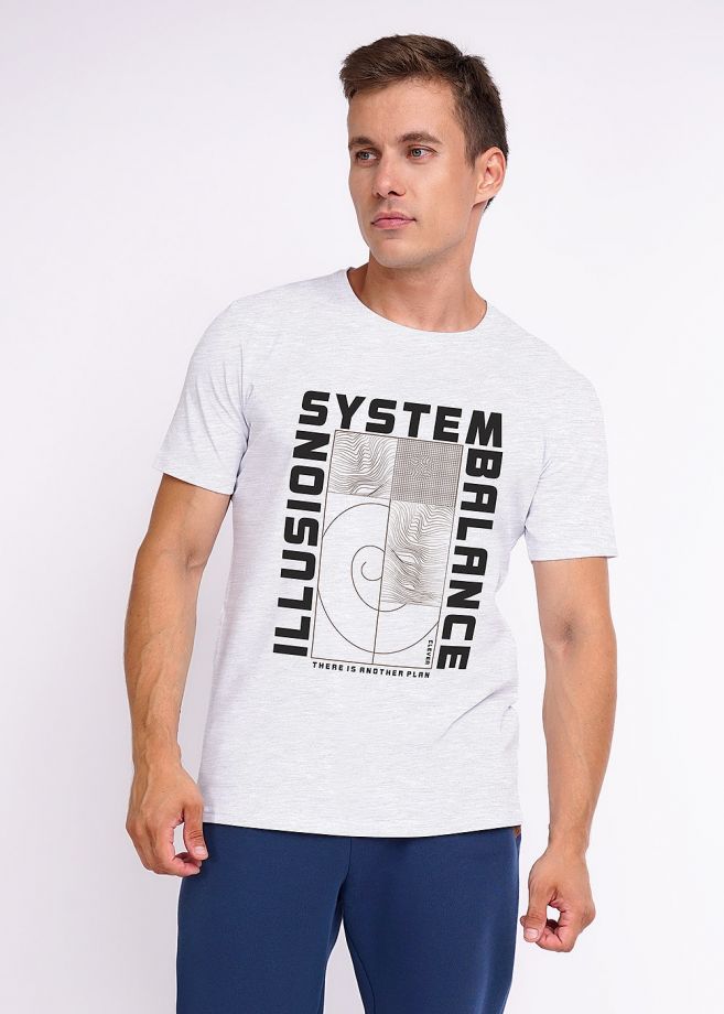 футболка CLEVER 411581/47г мел_п