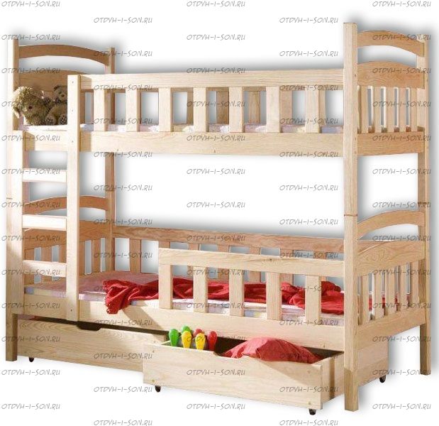 Кровать двухъярусная Классика 145945