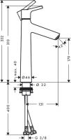 Смеситель Hansgrohe Talis S для раковины 72032000 схема 1