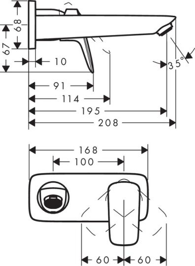 Смеситель Hansgrohe Logis для раковины 71220000 ФОТО