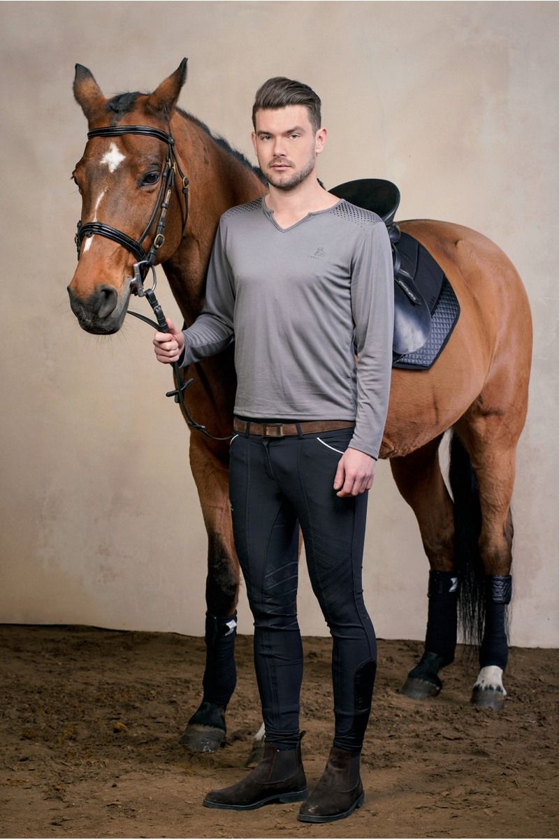Футболка -Men style- Длинный рукав. Cavalliera