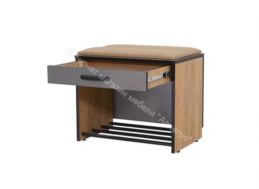 Тумба  Ольга-Лофт 5.1 (Дуб Крафт Золотой/Темно-Серый)