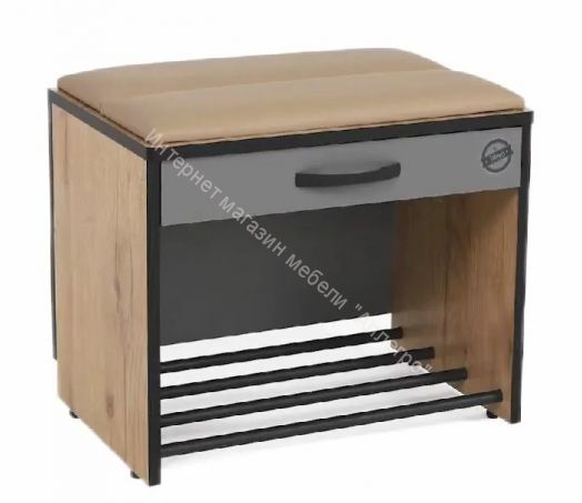 Тумба  Ольга-Лофт 5.1 (Дуб Крафт Золотой/Темно-Серый)