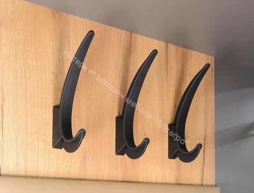 Прихожая Ольга-Лофт 1 (Дуб Крафт Золотой/Темно-Серый)