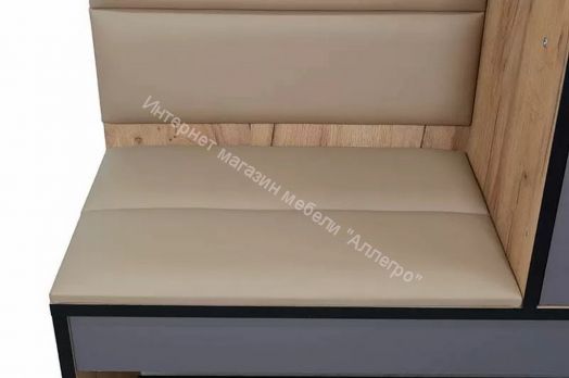 Прихожая Ольга-Лофт 4 (Дуб Крафт Золотой/Темно-Серый)