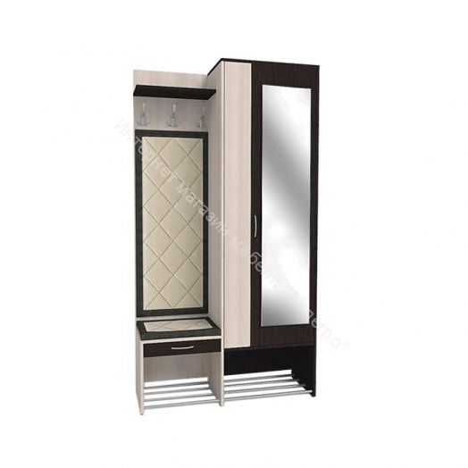 Прихожая Ольга 4 (Ясень Шимо Светлый/Венге)