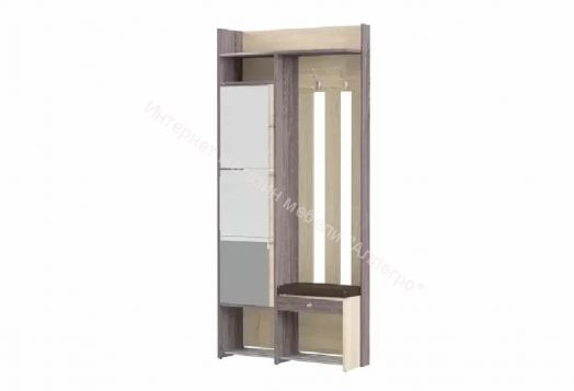 Прихожая Гретта 1 (Ясень Черный/Дуб Сонома)