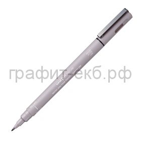 Ручка капиллярная Uni PIN brush 200(S) светло-серый