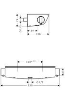 Смеситель Hansgrohe Ecostat Select для душа 13161400 схема 1