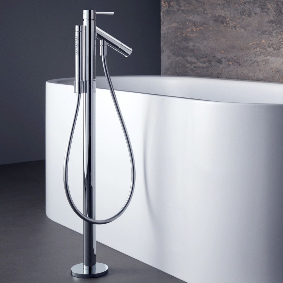 Смеситель Hansgrohe AXOR Starck для ванны с душем 10456000 схема 2