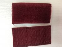 Липучка, 2,5 см, бордовая, арт. LIP-0005