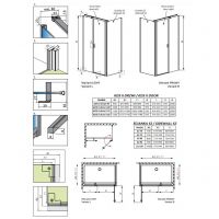 Закрытое стеклянное душевое ограждение Radaway Nes 8 KDS II схема 2