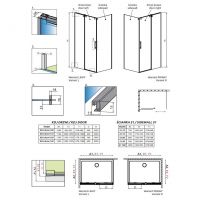 Душевое ограждение Radaway Espera Pro KDJ с раздвижной дверью схема 2