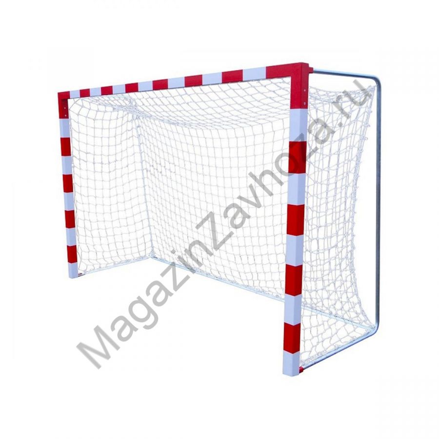 Сетка гандбол/мини-футбол Д=5,0 мм яч. 100*100 белый Размер 2,00 * 3,00 * 1.0 м ПП, (пара).