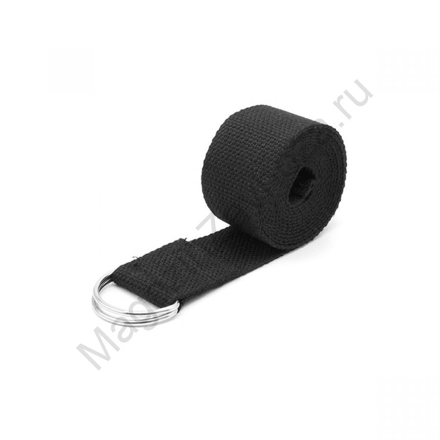 Ремешок для йоги 304 см черный