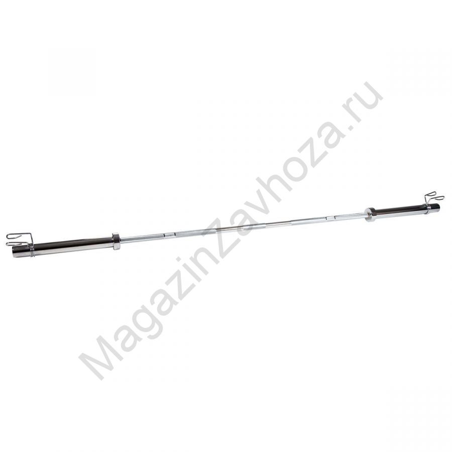 Гриф для штанги ZSO, D-50, L2200, гладкая втулка, до 250 кг, замки-пружины