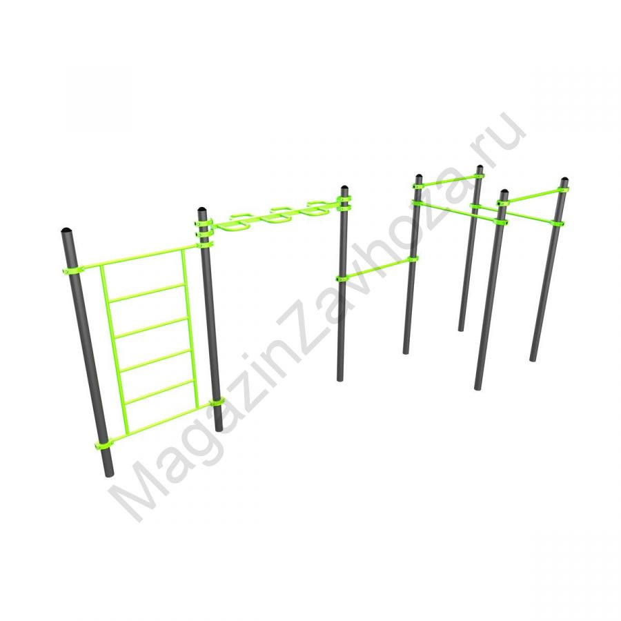 Спортивный комплекс W245 Воркаут | 5 перекладин | Шведская стенка