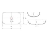Раковина Kolpa-San ZENA 460 48х33 схема 1