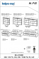 Тумба Kolpa San BLANCHE (Бланш) без раковины 75х29 схема 2