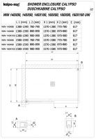 Душевое ограждение Walk-in Kolpa San CALYPSO WIN 517 схема 2