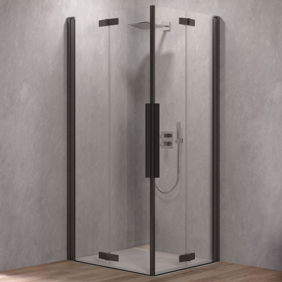 Изображение Квадратный душевой уголок Kolpa San  POLARIS FOLD Q 516 с двойной дверью