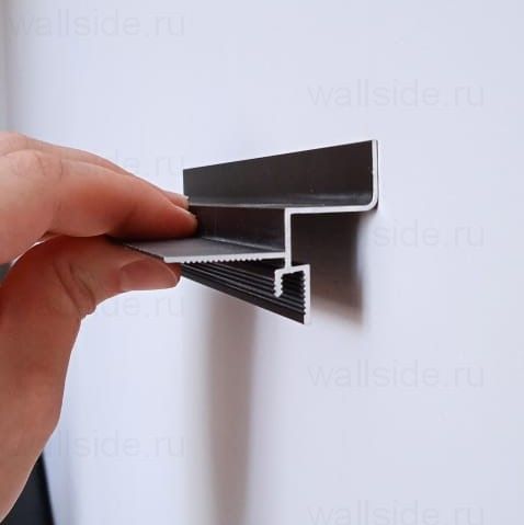 Потолочный теневой профиль Ликорн С-06.2.3 чёрный