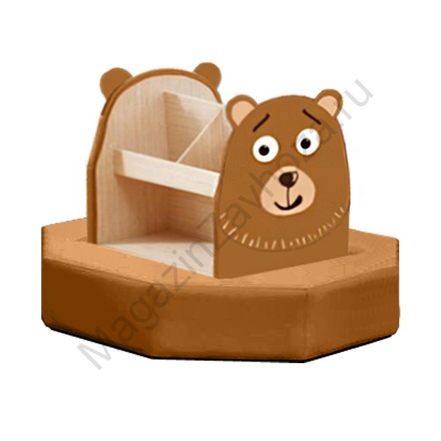 ТУМБА ДЛЯ ИГРУШЕК И ПОСОБИЙ 26 С БАНКЕТКОЙ