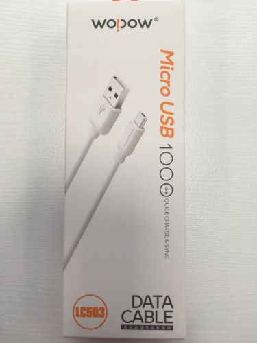 Кабель micro USB WODOW LC-503 в коробке (1.0м)