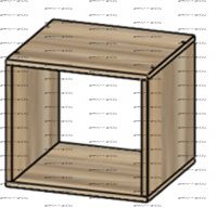 Стеллаж Юта №1 (380 х 350 х 380)