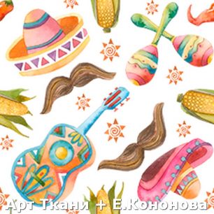 Ткань хлопок для шитья кукол Е.Кононова 069