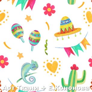 Ткань хлопок для шитья кукол Е.Кононова 081