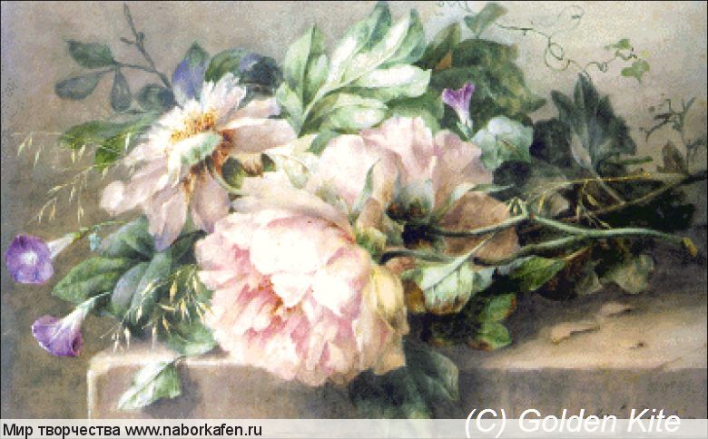 Набор для вышивания "1316. Still Life with Peonies"