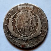 1 гульден 2/3 талера 1801 Саксония Германия XF