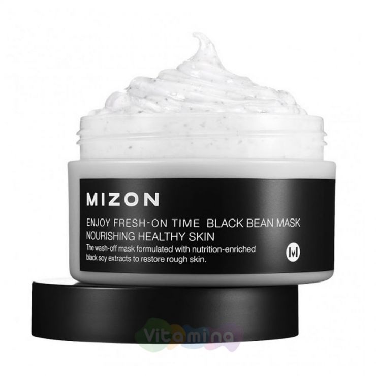 Mizon Антивозрастная маска с черными соевыми бобами Enjoy Fresh On-Time Black Bean Mask