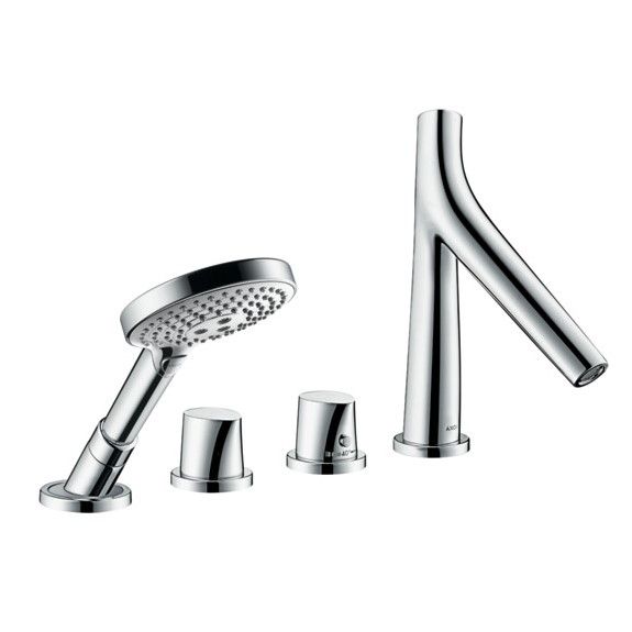 Смеситель Hansgrohe AXOR Starck Organic для ванны с душем 12425000 схема 2