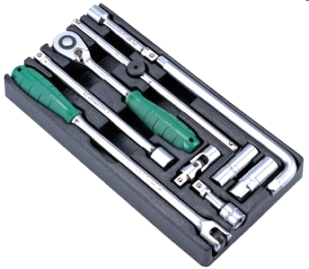 Трещотка и аксессуары Hans на 1/2' в ложементе, TT-3