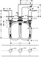 Смеситель Hansgrohe Talis E для раковины 71733000 схема 1