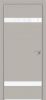 Межкомнатная Дверь Каркасно-Щитовая Triadoors Concept Шелл Грей 704 ПО Без Стекла с Декором Белый Глянец / Триадорс