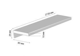 Погонажное Изделие Наличник Triadoors Concept 2150х85х29х10 мм Компланарный / Триадорс